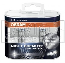 žárovka OSRAM 12V/H1 NIGHTBREAKER UNLIMITED +110% sada žárovka OSRAM 12V/H1 NIGHTBREAKER UNLIMITED +110% sada