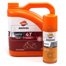 Repsol MOTO RACING 4T 5W-40 + sprej ZDARMA Repsol MOTO RACING 4T 5W-40 + sprej ZDARMA