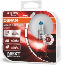 žárovka OSRAM 12V/H1 NIGHT BREAKER LASER +150% sada