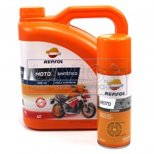 Repsol MOTO SINTÉTICO 4T 10W-40 + sprej ZDARMA Repsol MOTO SINTÉTICO 4T 10W-40 + sprej ZDARMA