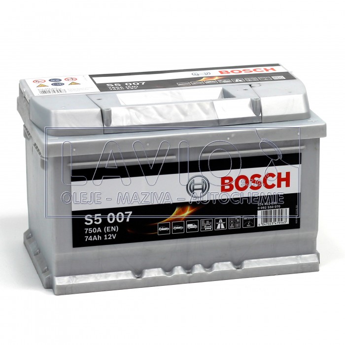 BOSCH S5 Silver Plus 12V/74Ah; 750A