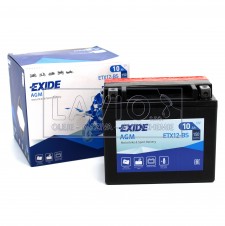 EXIDE motobaterie AGM ETX12-BS 12V/10Ah; 150A