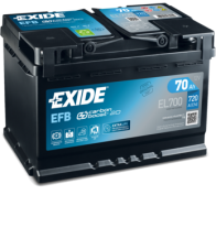 EXIDE baterie START-STOP EFB EL700 12V/70Ah 720A