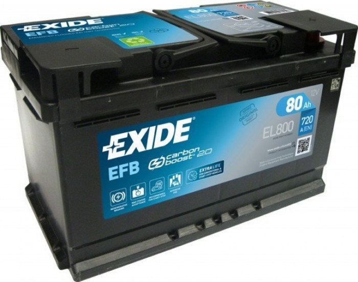 EXIDE baterie START-STOP EFB EL800 12V/80Ah 720A