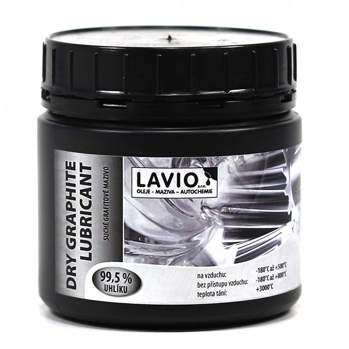 Lavio DRY GRAPHITE LUBRICANT 99,5% C, suché grafitové mazivo