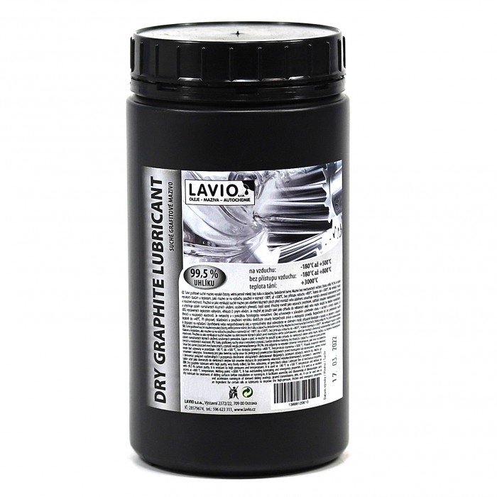 Lavio DRY GRAPHITE LUBRICANT 99,5% C, suché grafitové mazivo