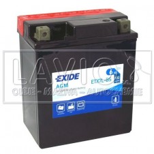 EXIDE motobaterie AGM ETX7L-BS 12V/6Ah; 100A EXIDE motobaterie AGM ETX7L-BS 12V/6Ah; 100A