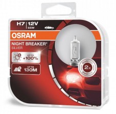 žárovka OSRAM 12V/H7 NIGHT BREAKER SILVER +100% sada
