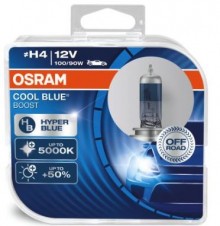žárovka OSRAM 12V/H4 COOL BLUE BOOST 100-90W OFF-ROAD sada