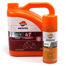 Repsol MOTO RACING 4T 10W-40 + sprej ZDARMA Repsol MOTO RACING 4T 10W-40 + sprej ZDARMA
