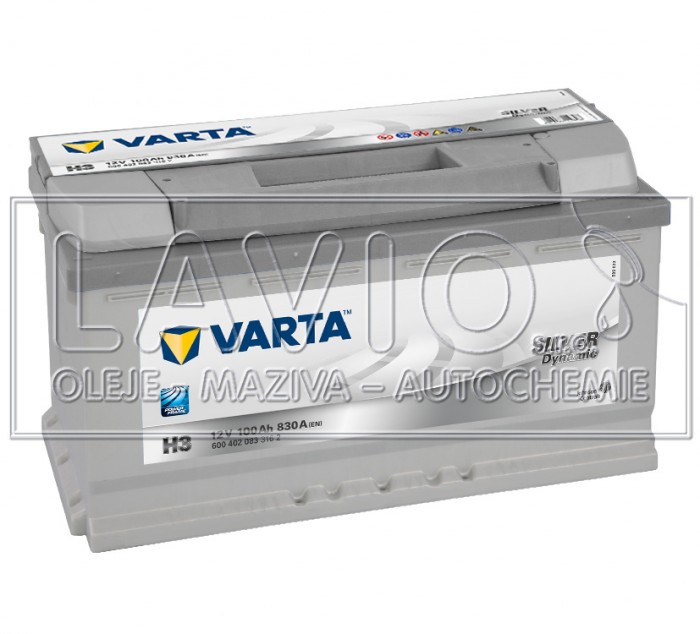 Varta Silver Dynamic 12V/100Ah; 830A