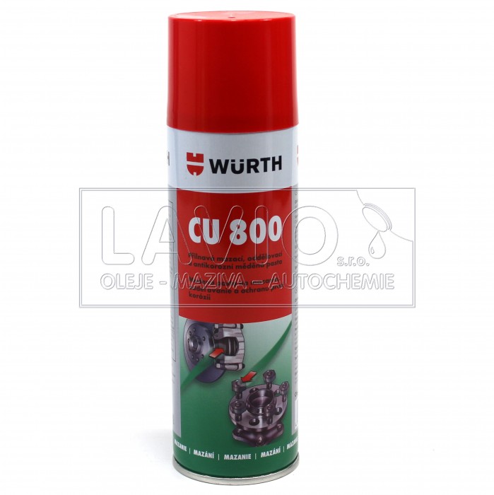 Würth CU 800 vysokoteplotní měděné mazivo ve spreji