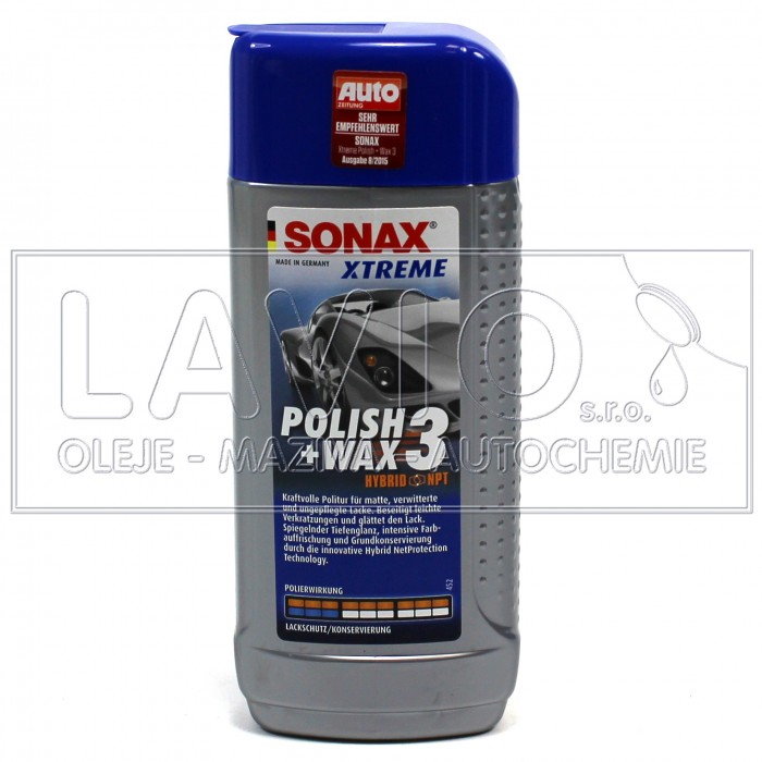 Sonax XTREME WAX3 leštěnka s voskem pro poškozené a matné